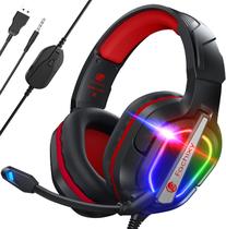 Fone de ouvido para jogos Fachixy FC200 com cancelamento de ruído RGB