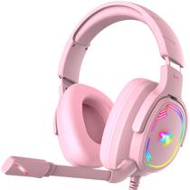 Fone de ouvido para jogos Jimonyer para PC/PS4/PS5/Xbox One/Switch Pink