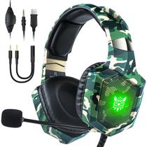 Fone de Ouvido para Jogos Nanddi com Microfone - Compatível com PS4, PS5, Xbox One e PC