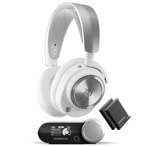 Fone de ouvido para jogos SteelSeries Arctis Nova Pro Wireless branco