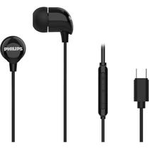 Fone de Ouvido Philips USB-C 20.000Hz 32Ohm 1,2M Preto - TAE2146