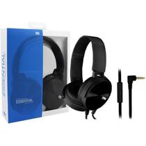 Fone de Ouvido Pix Essential Flat Com Microfone Preto Fone de Ouvido Pix Essential Flat Com Microfone Preto