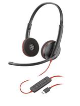 Fone de ouvido Plantronics Blackwire 3220 USB-C mono on-ear com fio Fone de ouvido Plantronics Blackwire 3220 USB-C mono on-ear com fio