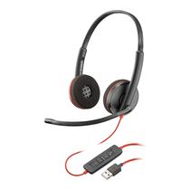 Fone de ouvido Plantronics Blackwire C3220 USB com controle em linha