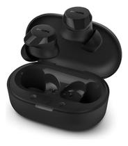 Fone de Ouvido Preto Bluetooth Academia Buds Philips TAT1209 TWS Earbuds Fone Sem Fio Cancelamento de Ruído
