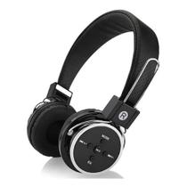 Fone de Ouvido Preto Bluetooth Sem Fio Headset B-05 com Micro SD e Rádio FM Fone de Ouvido Preto Bluetooth Sem Fio Headset B-05 com Micro SD e Rádio FM