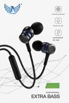 Fone de ouvido preto com microfone Altomex HD P2 3.5mm celulares notebooks computadores