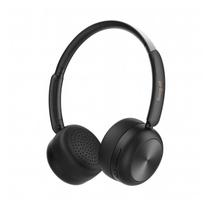 Fone de Ouvido Preto Sem Fio Bluetooth Headphone On-Ear Recarregável Áudio limpo Graves potentes e agudos nítidos