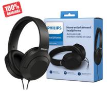 Fone De Ouvido Preto TAH2005BK com Conector P2 e P10 Cabo 2metros Philips Original