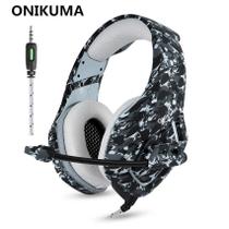 Fone De Ouvido Profissional Headset Gamer Kotion Each K1 Cmuflado cinza