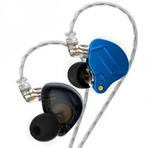 Fone de Ouvido Profissional Kz Zsn Pro Blue Royal Blue Sem Microfone