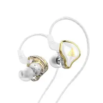Fone De Ouvido Qk6 Ares Com Microfone + case Cor Branco Fone De Ouvido Qk6 Ares Com Microfone + case Cor Branco
