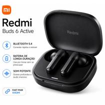 Fone de Ouvido Redmi Buds 6 Active Bluetooth 5.4 Cancelamento de Ruído e Resistência IPX4 Fone de Ouvido Redmi Buds 6 Active Bluetooth 5.4 Cancelamento de Ruído e Resistência IPX4