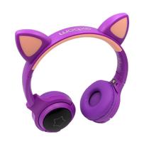 Fone De Ouvido Redução De Ruído Orelha Gato Roxo - Booglee
