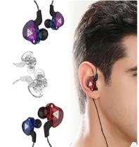 Fone De Ouvido Retorno Palco Profissional Celular In Ear Com Fio Luxuoso QKZ