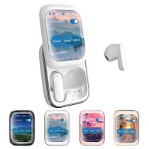 Fone de ouvido sem fio 2025 Smart com tela de toque LED colorida