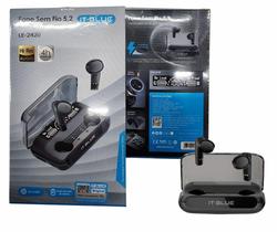 Fone de ouvido sem fio 5.2 LE-2420 IT-BLUE