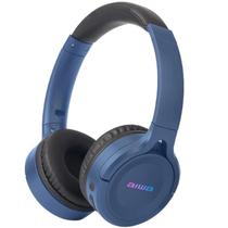 Fone De Ouvido Sem Fio Aiwa Awk17U Com Bluetooth E Microfone Azul Preto