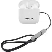 Fone de Ouvido Sem Fio Aiwa AWTWSG100W Bluetooth TWS Microfone Integrado Bateria Longa Duração Branco