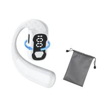 Fone De Ouvido Sem Fio Ajustável Bluetooth 54 180 graus Microfone Universal Com Gancho Rotativo Para