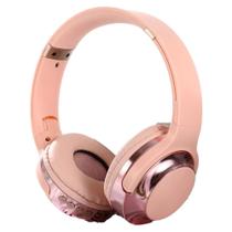Fone De Ouvido Sem Fio Bluetooth 5.0 FM 14h Bateria Rosa - ONISTEK