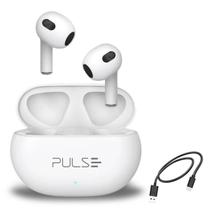 Fone De Ouvido Sem Fio Bluetooth 5.3 Tws Pulse Ph413 Branco Fone De Ouvido Sem Fio Bluetooth 5.3 Tws Pulse Ph413 Branco