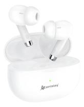Fone De Ouvido Sem Fio Bluetooth 5.4 Microfone Borrachinha Branco
