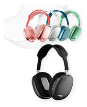 Fone de ouvido Sem Fio Bluetooth C/ Microfone Recarregável Max P9 Air Cor Vermelho Red