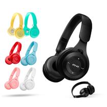 Fone De Ouvido Sem Fio Bluetooth Colorido Headset Radio FM Cartão Memória Fone De Ouvido Sem Fio Bluetooth Colorido Headset Radio FM Cartão Memória
