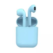 Fone de Ouvido Sem Fio Bluetooth com Microfone TWS I12 Azul Claro