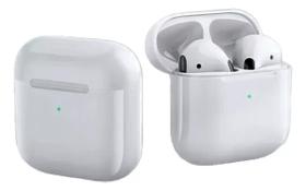 Fone De Ouvido Sem Fio Bluetooth Compativel Mini Air Pro4 Cor Branco