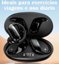 Fone de Ouvido Sem Fio Bluetooth Intra-Auricular TWS, Graves Potentes Gancho de Orelha Esportivo