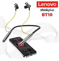 Fone de Ouvido Sem Fio Bluetooth Lenovo BT10 Preto - Esportes Músicas Games