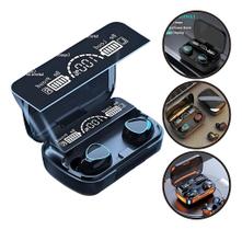 Fone de Ouvido Sem Fio Bluetooth M10 com Display LED e Carregamento Rápido