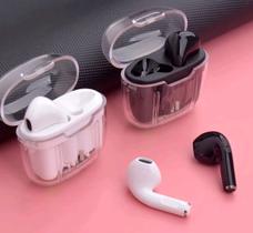 Fone De Ouvido Sem Fio Bluetooth Microfone Recarregável Intra-auricular Touch Transparente Fone De Ouvido Sem Fio Bluetooth Microfone Recarregável Intra-auricular Touch Transparente