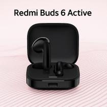 Fone de Ouvido Sem Fio Bluetooth Xiaomi Redmi Buds 6 Active Bateria de 30 horas Redução de Ruídos Graves Reforçados Qualidade de Som Imersiva Game
