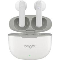 Fone de Ouvido Sem Fio Bright Beatsound II Bluetooth 5.1 Branco Até 4h de Funcionamento