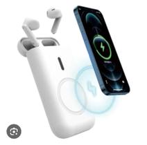 Fone de ouvido sem fio + carregamento power bank feitun Fone de ouvido sem fio + carregamento power bank feitun