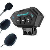 Fone de ouvido Sem fio Com Microfone Capacete Intercomunicador BT12 Fone para moto - MCSB