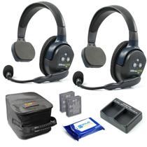 Fone de ouvido sem fio de comunicação Eartec UL2S Ultralite x2 Fone de ouvido sem fio de comunicação Eartec UL2S Ultralite x2