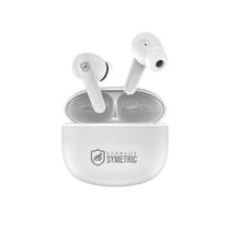 Fone De Ouvido Sem Fio Earbuds Bluetooth Symetric 5.3 Som Imersivo Cancelamento de Ruído Resistente a Água IPX 4 Gshield Cor Branco