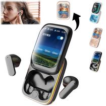 Fone de ouvido sem fio Eloquacifi Magic Slide 2024 com tela sensível ao toque