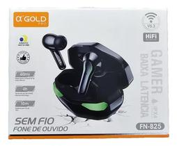 Fone de ouvido sem fio gamer bluetooth agold fn-b25