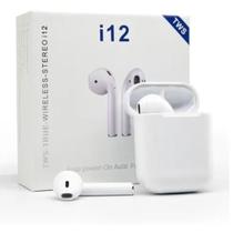 Fone De Ouvido Sem Fio I12 Branco Com Bluetooth 5.0 - I 12