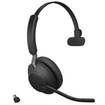 Fone de ouvido sem fio Jabra Evolve2 65 MS Mono com Link380c preto