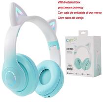 Fone de ouvido sem fio LED Flash Light Cute Cat Ears com microfone Fone de ouvido sem fio LED Flash Light Cute Cat Ears com microfone