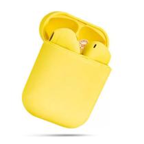 Fone de Ouvido Sem Fio Mini Inpods Bt C/ Microfone Amarelo