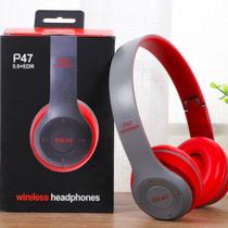 Fone De Ouvido Sem Fio P47 -bluetooth / Rádio Fm / Micro Sd