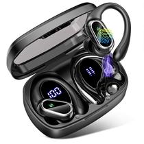 Fone de ouvido sem fio Poounur Sport Bluetooth 5.3 50H Playtime IP7