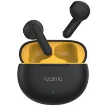 Fone de Ouvido Sem Fio realme Buds T01 RMA2406 com ENC - Preto Amarelo